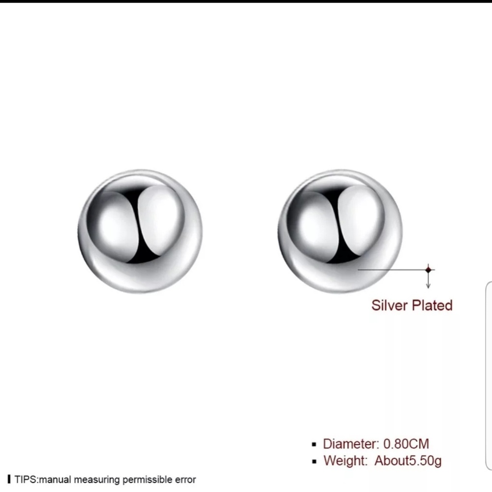 🔥💥Silver Stud 925 Earrings. - Picture 2 of 4